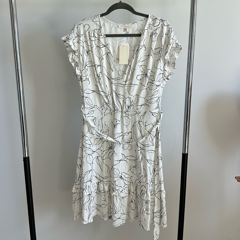 Floral Print Cream Dress